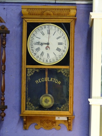 Ingerham Country Store Calendar Regulator Oak