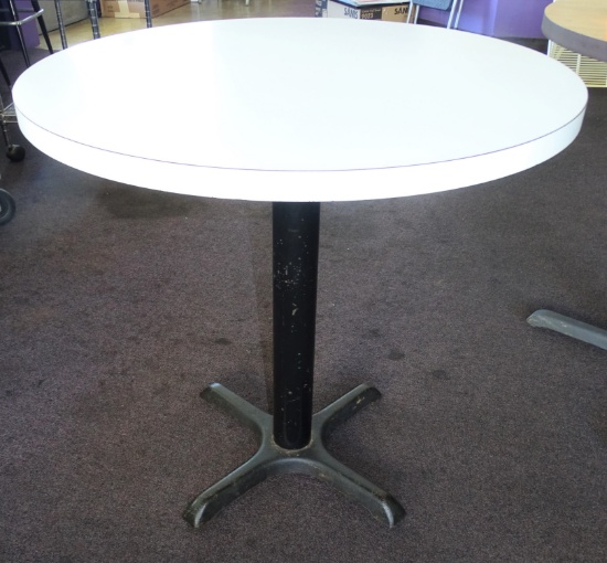 Small White Round Table 30" dia