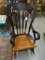 Solid Wood Stenciled Rocker