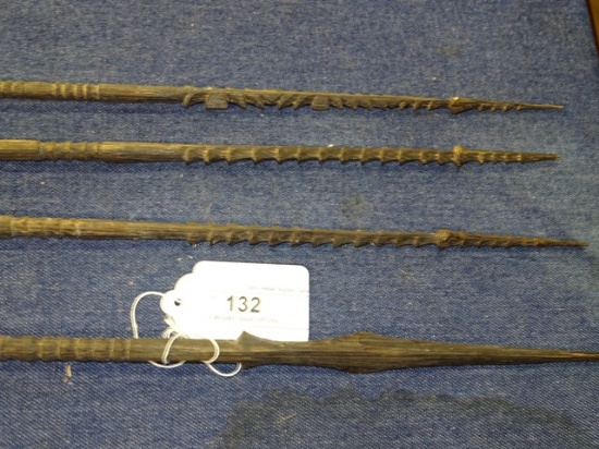 4 Wooded Spears 54" long
