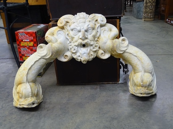 Concrete Water Fountain Greek God Ornamental Pc
