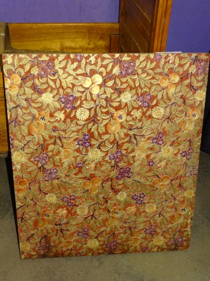 Carved & Painted Wooden Panel 26" X 30"