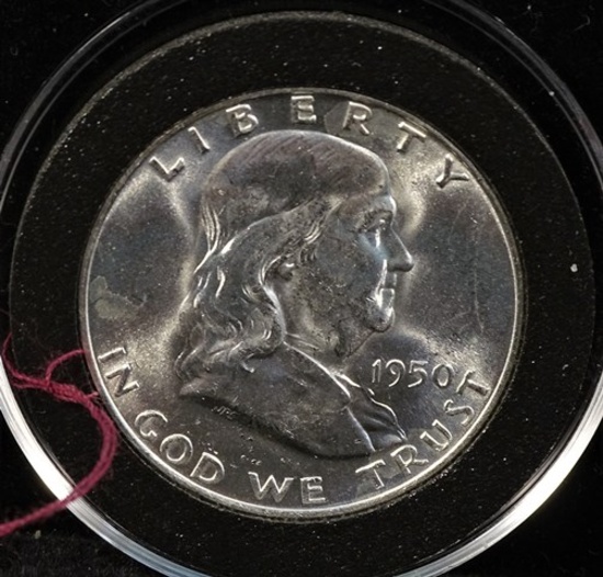 1950D Franklin Half Dollar-Nice Luster