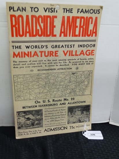 Roadside America Miniature Village Advertisement