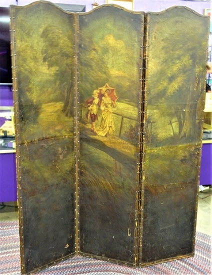 Early Victorian Room Divider has damage see pics