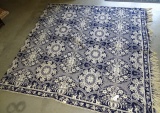 Wool Tapestry Blue & White 82