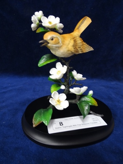 Boehm "Nightingale With Pear Blossoms" Porcelain
