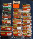 Lot Of 24 Zoom worm Artificial Worms