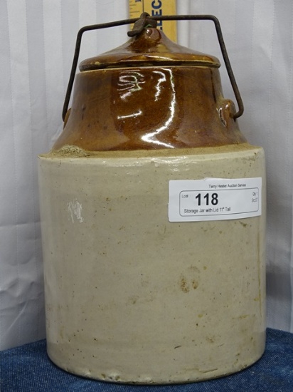 Storage Jar with Lid 11" Tall