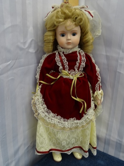 Gorham Musical Doll 18" Plays "Silent Night"