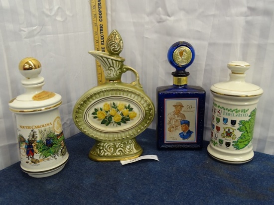 4 Collectible Decantors