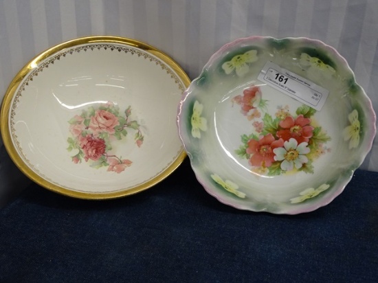 2 Decorative Bowls 9" Diameter