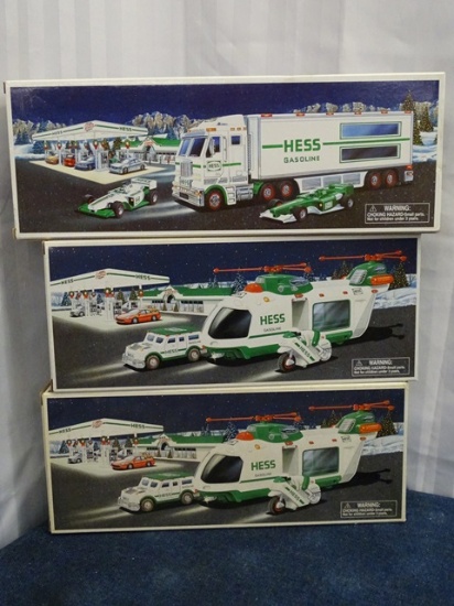 3 Hess Trucks 2001-2003