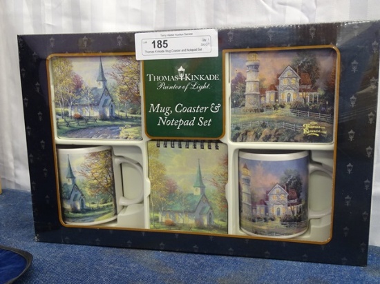Thomas Kinkade Mug Coaster and Notepad Set