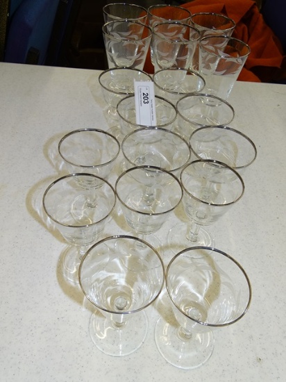 18 pcs French Crystal Barware