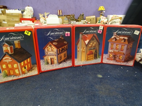 4 Americana Christmas Houses