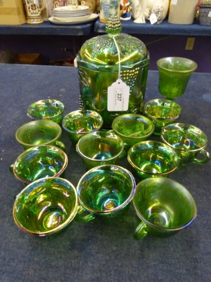 14 Pc Imperial Glass Green