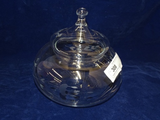 Princess House Candy Jar & Lid 8: tall