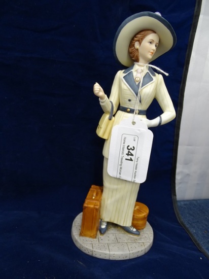 Home Interiors Traveling Woman Figurine