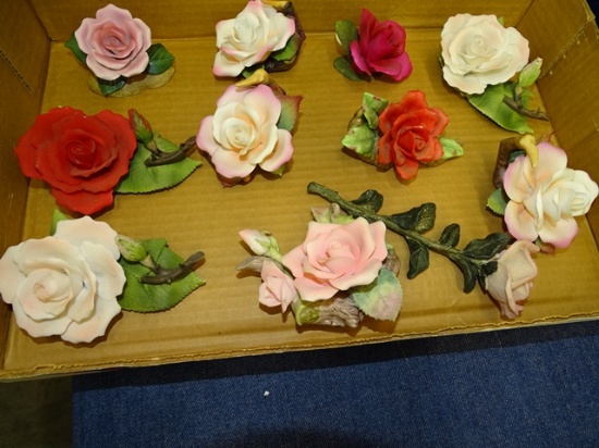 10 Porcelain Flowers