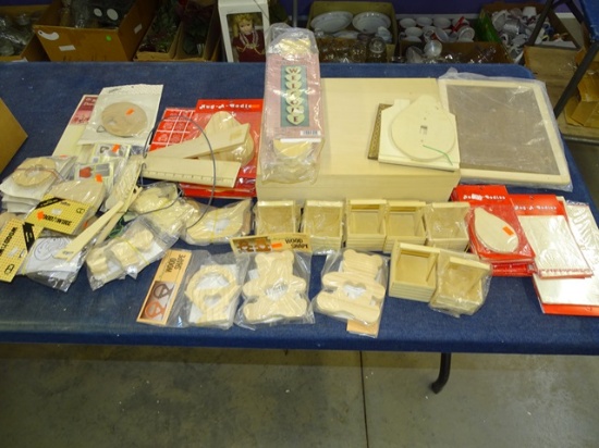 Box Lot Wooden Boxes,Baskets,Kits