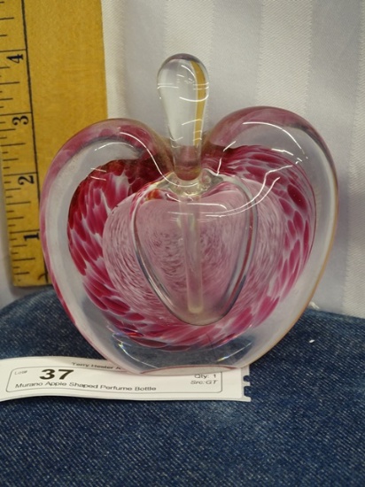 Murano Apple Shaped Perfume Bottle