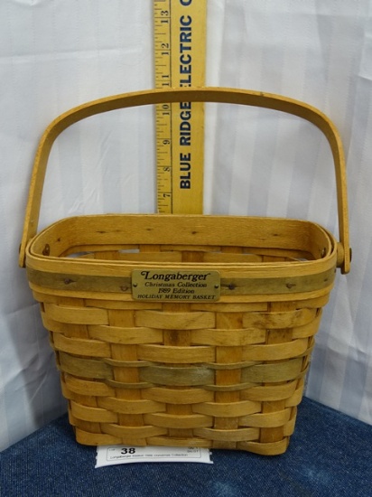 Longaberger Basket 1989 Christmas Collection