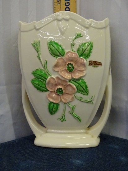 Hull Art Vase "Rosella"  Paper Label & Signed 9"
