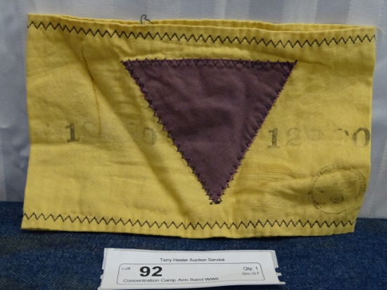 Jehovah's Witness Concentration Camp Arm Band 1936