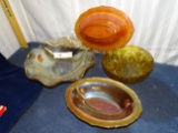 4 Pieces of Depression Glass