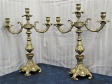 Pair of Metal Candelabras 21