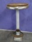 Porcelain Fountain  Stool Oak Seat base has some