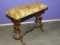 Walnut Victorian Sewing Stool