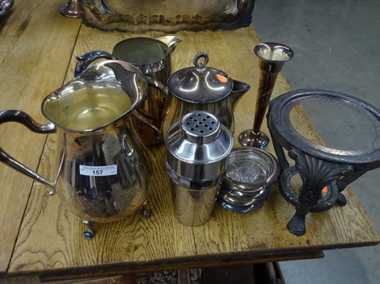 10 Pc Misc Silver Plate