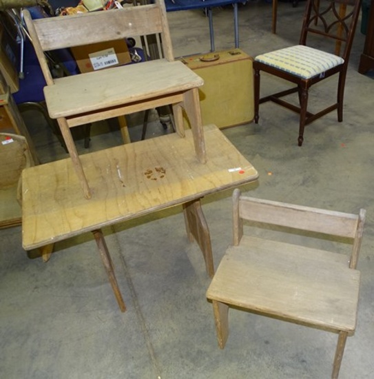 Child's Table and Chair