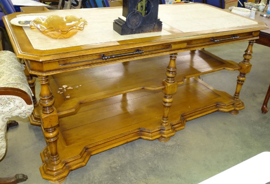 Commerical Pastry Table Marble Inserts w/ Pull Pre