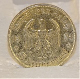 1934 SILVER GERMAN 5 Mark Reichsmark