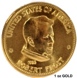 1 OZ GOLD 1983 USA Robert Frost Coin