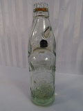 Vintage J. Roberts Bottle Blue Glass w/Marble Soda