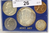 1964 P  U.S.  Coin Set Last Year of Silver Coins