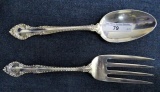 Sterling 1 Serving Fork & Spoon by Gorham 178 gram
