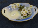 Hand Painted Gold Trimmed Bowl 11.25