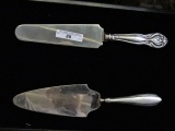 Sterling 2 pcs, Cake & Pie Servers weighted