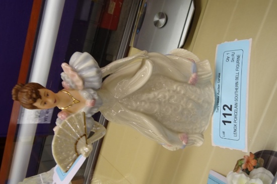 LENOX PORCELAIN SOUTHERN BELL FIGURINE 6" TALL