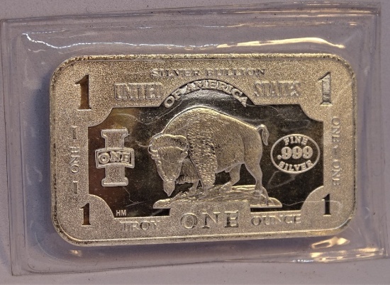 1 OZ BUFFALO SILVER BAR