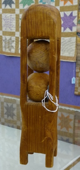 WOOD CARVING BLOCK WITH BALLS