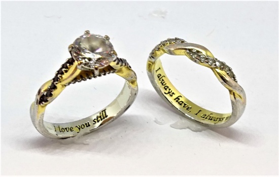 BEAUTIFUL RING SET "I LOVED YOU THEN"