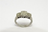 BEAUTIFUL DIAMOND RING 39 DIAMONDS 925