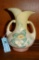 HULL ART WILD FLOWER DOUBLE HANDLE VASE 7.5