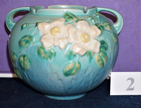 ROSEVILLE POTTERY BUSHBERRY BLUE JORDINIERE 10'